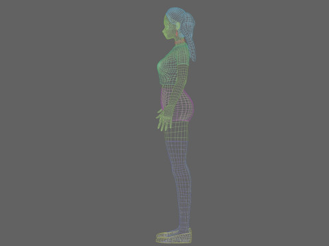 Basic cool girl V24535 Model 3D