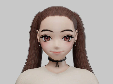 베이직 스탠다드걸 V23875 3D 모델