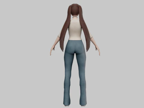 베이직 스탠다드걸 V23875 3D 모델