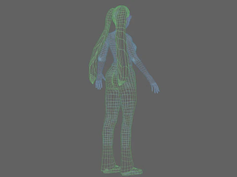 베이직 스탠다드걸 V23875 3D 모델