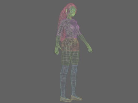 Basic sweet girl V26676 Model 3D