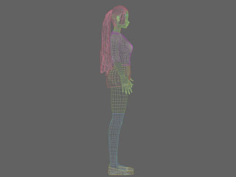 Basic sweet girl V26676 Model 3D