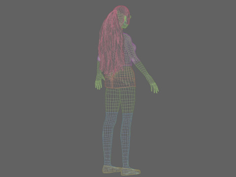 Basic sweet girl V26676 Model 3D