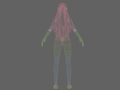 Basic sweet girl V26676 Model 3D