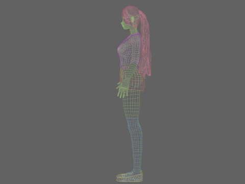 Basic sweet girl V26676 Model 3D