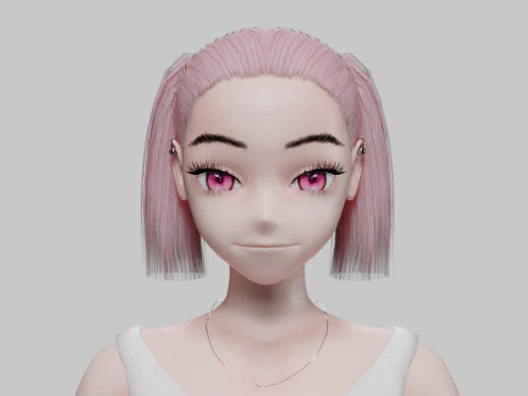 Beautiful Basic girl V22698 3D Model
