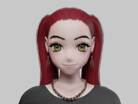 Classic Basic girl V29165 Model 3D