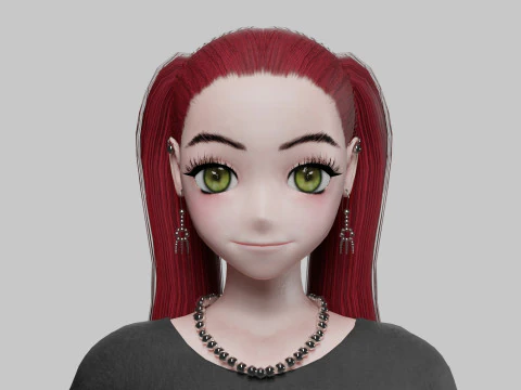 Classic Basic girl V29165 3D Model