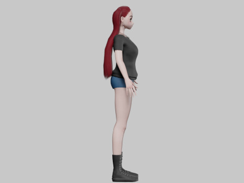 Classic Basic girl V29165 Model 3D