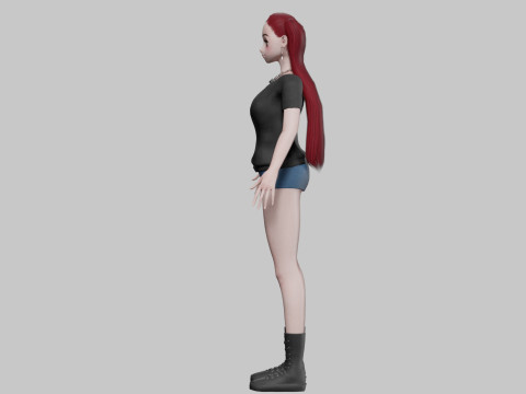 Classic Basic girl V29165 Model 3D