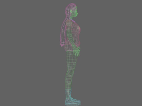 Classic Basic girl V29165 3D Model