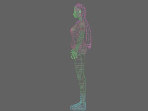 Classic Basic girl V29165 Model 3D