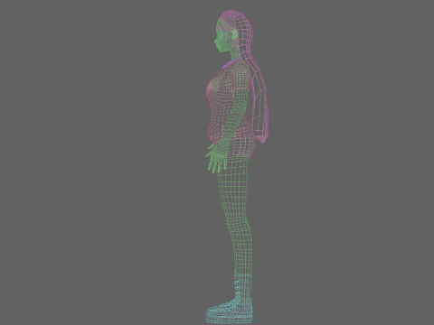 Classic Basic girl V29165 3D Model