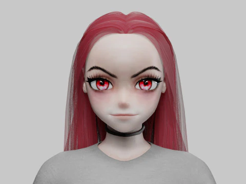 Classic cute girl V29863 3D Model