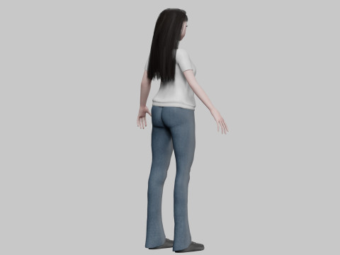 Cool anime girl V30121 Modelo 3D