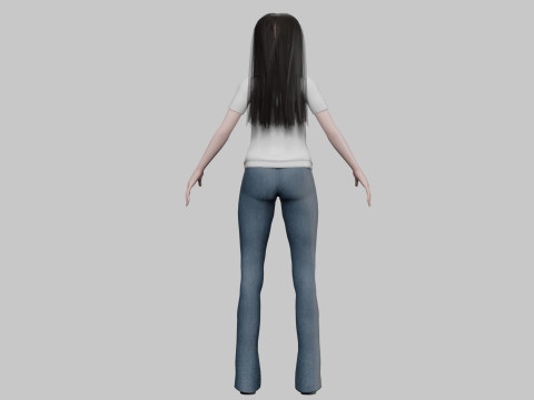 Cool anime girl V30121 Modelo 3D