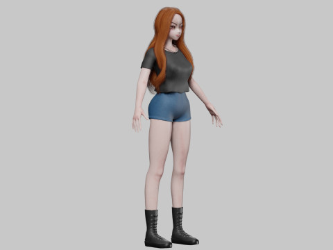Cool Basic girl V30957 Modello 3D