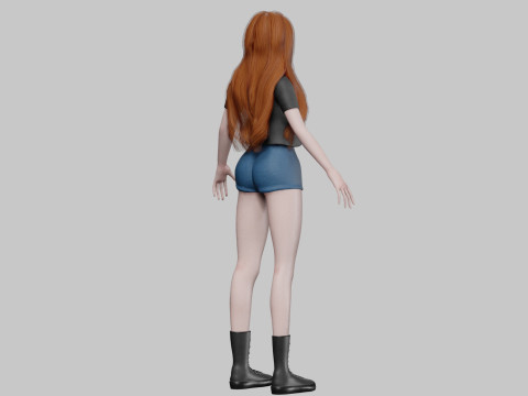 Cool Basic girl V30957 Modello 3D