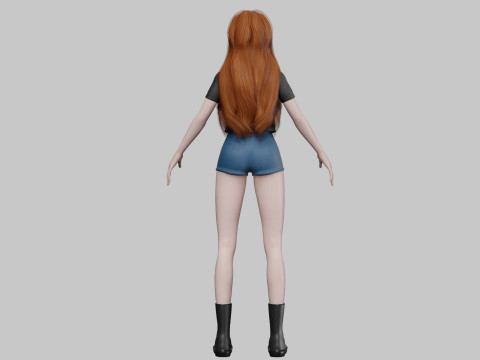 Cool Basic girl V30957 Modello 3D