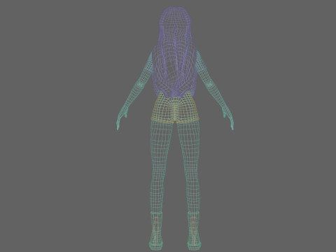 Cool Basic girl V30957 Modello 3D