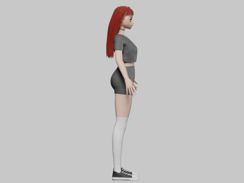Cute Cartoon girl V31419 3D Модель