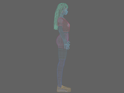 Cute Cartoon girl V31419 3D Модель