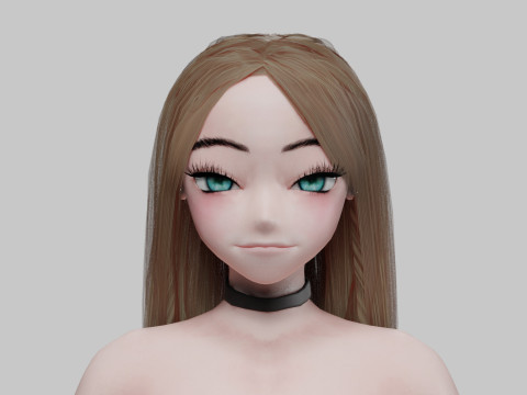 Cute classic girl V31201 3D Model