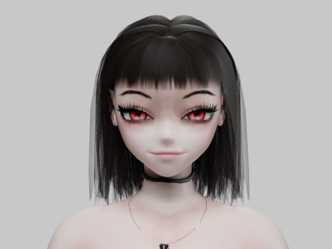Cute cool girl V31262 3D Model