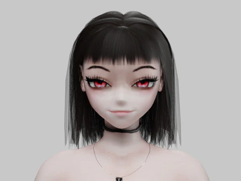 Cute cool girl V31262 3D Model