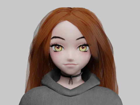 Cute teen girl V38719 3D Model