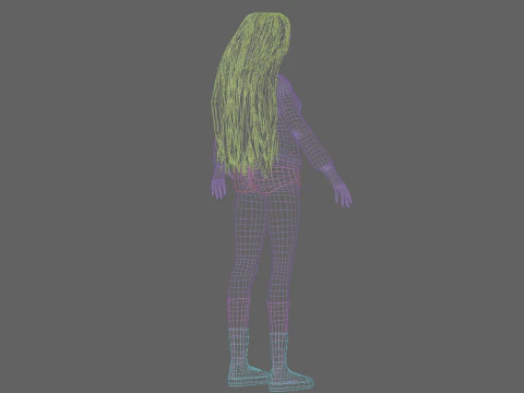 Cute teen girl V38719 3D Model