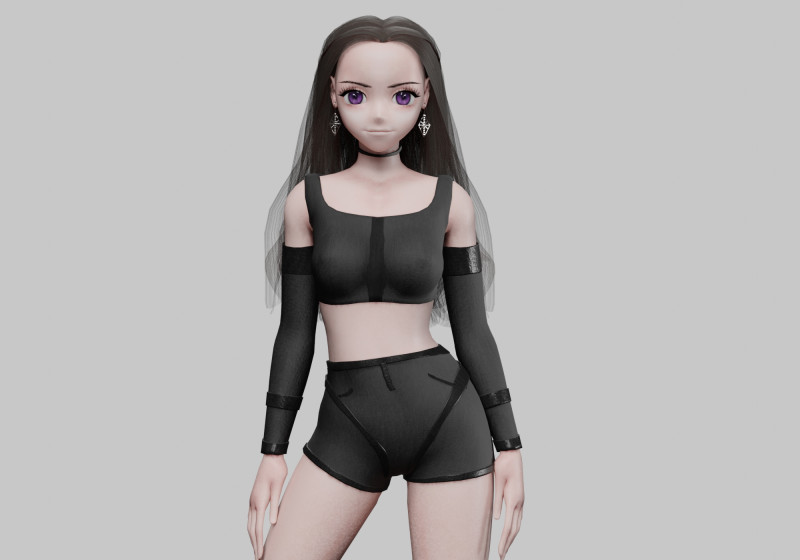 Standard anime girl V36644 3D मॉडल .c4d .max .obj .3ds .fbx .stl .blend 