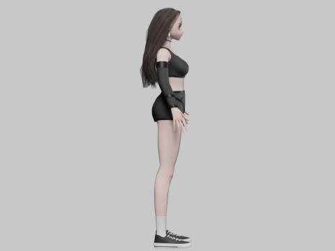 Standard anime girl V36644 3D मॉडल