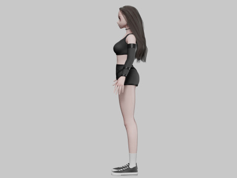 Standard anime girl V36644 3D मॉडल