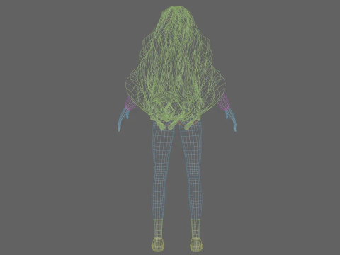Standard Basic girl V40068 3D Model