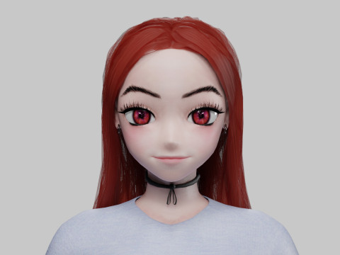 Sweet Basic girl V32649 3D 모델