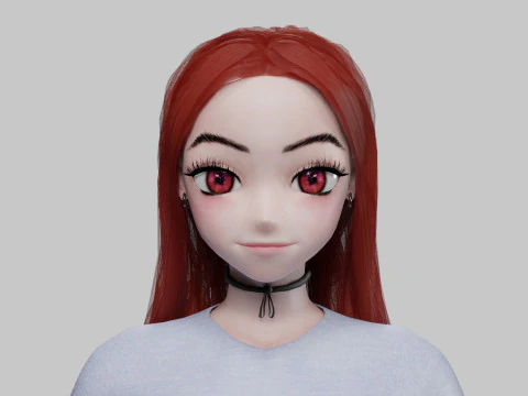 Sweet Basic girl V32649 3D Model