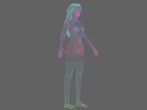 Sweet Basic girl V32649 3D Model