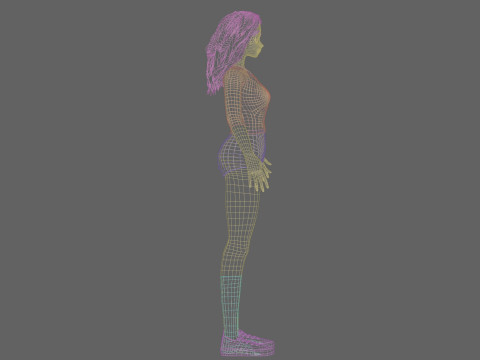 Sweet cute girl V33816 Model 3D