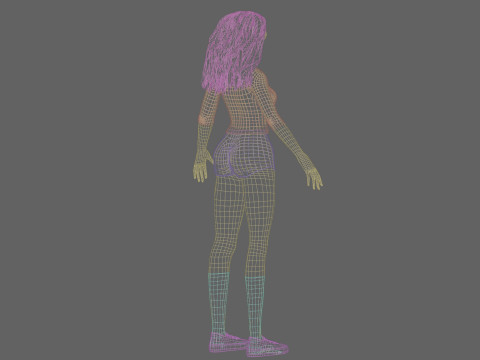 Sweet cute girl V33816 Model 3D