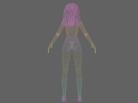 Sweet cute girl V33816 Model 3D