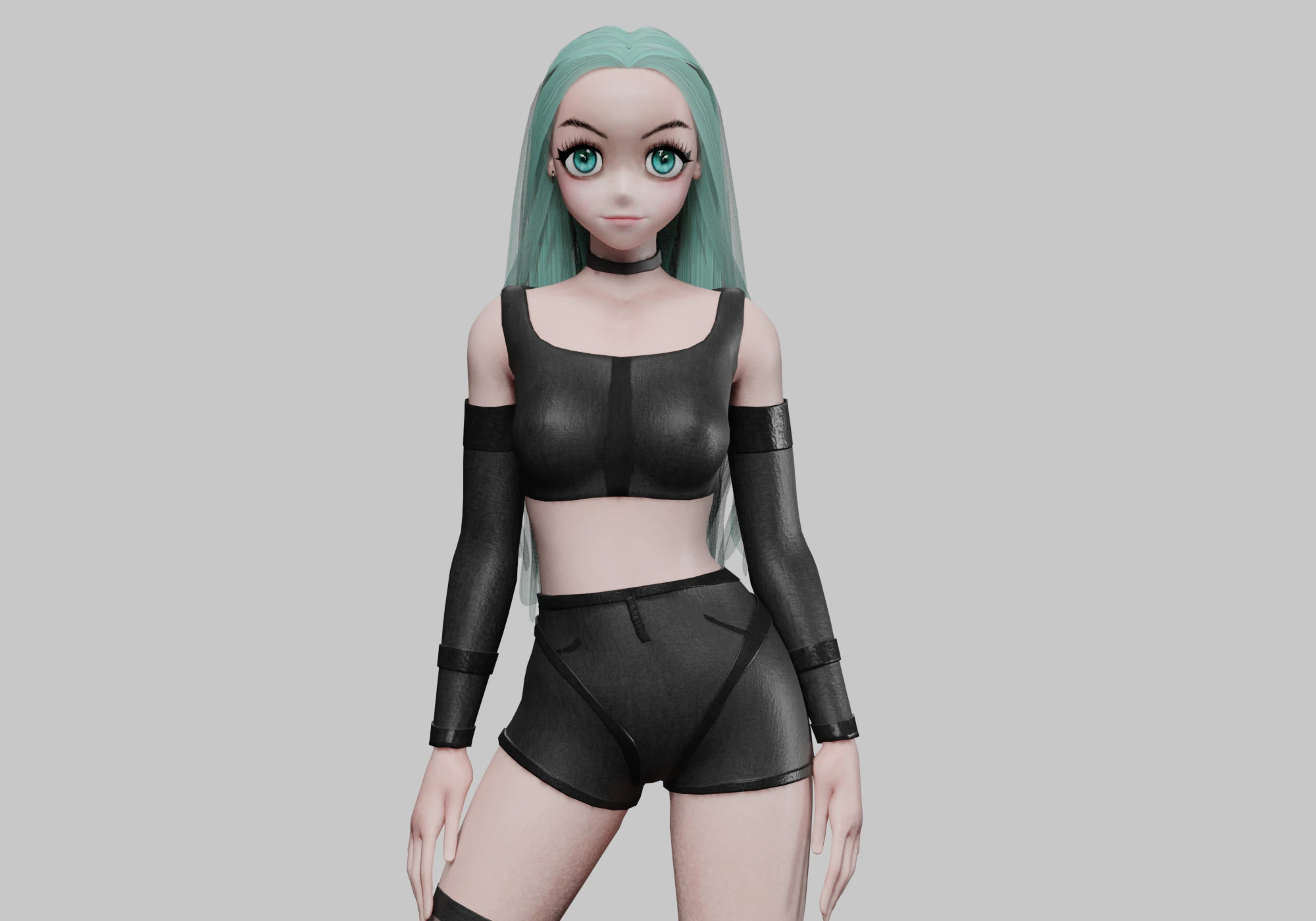 Teen cute girl V37145 3D Model .c4d .max .obj .3ds .fbx .stl .blend 