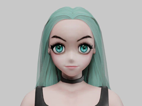 Teen cute girl V37145 3D Model