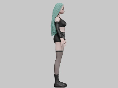 Teen cute girl V37145 3D Model