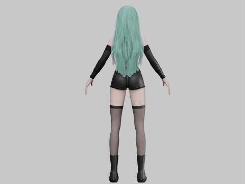 Teen cute girl V37145 3D Model