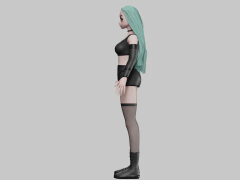 Teen cute girl V37145 3D Model
