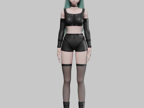 Teen cute girl V37145 3D Model