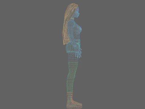 Teen cute girl V37145 3D Model