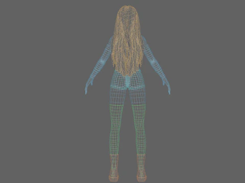 Teen cute girl V37145 3D Model