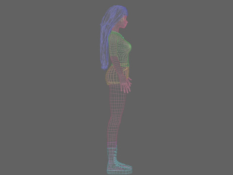 Young cute girl V36053 Modelo 3D